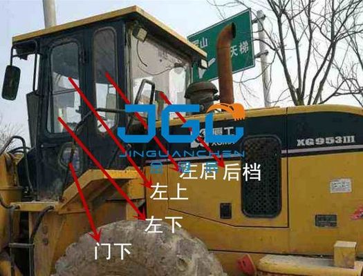 XG953-3 Loader Mặt trước dừng lại phía sau dừng lại bên trái và bên phải cửa sổ góc bên kính chắn gió