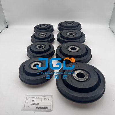 Các bộ phận hệ thống động cơ gắn đệm cao su chân đấm cho bộ phận máy đào HD2045