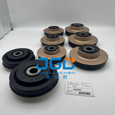 Các bộ phận hệ thống động cơ gắn đệm cao su chân đấm cho bộ phận máy đào HD2045