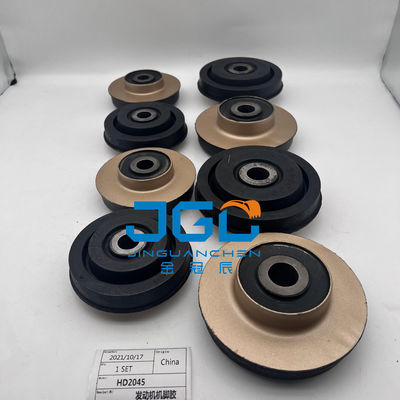 Các bộ phận hệ thống động cơ gắn đệm cao su chân đấm cho bộ phận máy đào HD2045