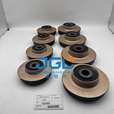 Các bộ phận hệ thống động cơ gắn đệm cao su chân đấm cho bộ phận máy đào HD2045