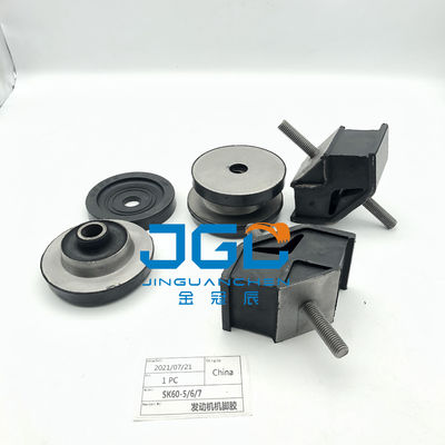 Sản phẩm bán buôn phụ tùng máy đào sau thị trường Trung Quốc Nhà máy cao su Nhà máy hỗ trợ SK60-5/6/7 Đặt đệm động cơ