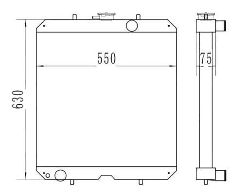 PC56 PC56-7 PC78US-6 PC78MR-6 Máy tản nhiệt máy đào 21W-03-41110 21W-03-41000