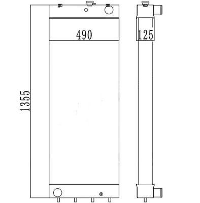 208-03-7511-8 PC450LC-8 PC450-7EO PC450LC-7EO Máy tản nhiệt máy đào