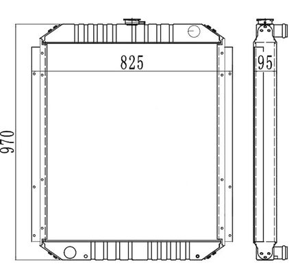 Máy quét Radiator PC200-6 PC210-6 PC200LC-6 PC210LC-6 20Y-03-21510