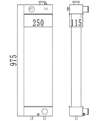 PC128-8 PC128-6 PC128US-2 PC138US-2 Máy tản nhiệt máy đào 22B-03-13110