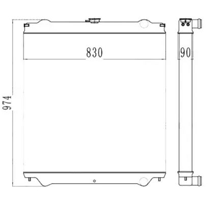 ZAX200 ZAX200-6 ZAX200-1 EX200-6 Máy sưởi 4448338 4424522 4448104 DBX1900009 4431629 Cho máy đào