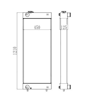 4429250 Máy đào ZAX300-3 ZAX330-3H ZAX330-3F ZAX330-5G Radiator
