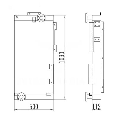 R210LC-9 R210NLC-9 R250LC-9 R210W-9 R215-9 Máy làm mát dầu 11Q6-40640 Cho máy đào