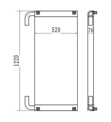 ZAX360H-3 máy đào dầu lạnh 4648857 với vật liệu nhôm