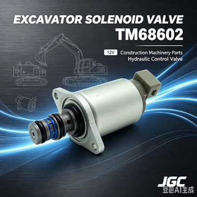 Phụ tùng máy xúc TM68602 Van điện từ 12V