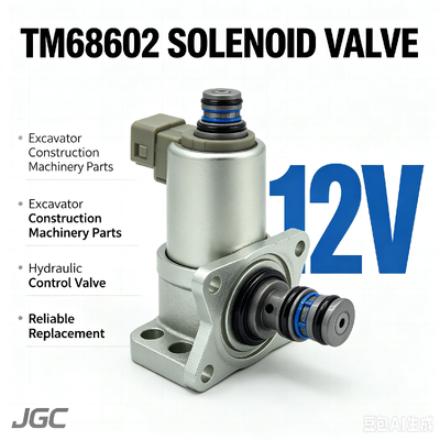 Phụ tùng máy xúc TM68602 Van điện từ 12V