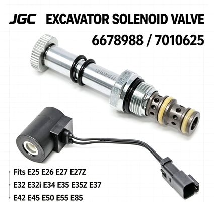 Van điện từ 6678988 7010625 cho máy xúc E25 E26 E27 E27Z E32 E32i E34 E35 E35i E35Z E37 E42 E45 E50 E55 E85