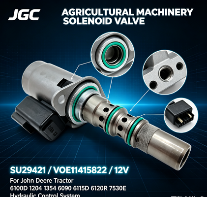 SU29421 VOE11415822 Van điện tử 12V cho máy kéo 6100D 1204 1354 6090 6115D 6120R 7530E Chiếc máy nông nghiệp