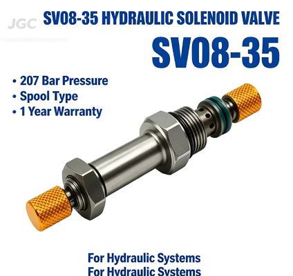 SV08-35 Máy phun điện dây cuộn vít trong thủy lực 207 bar áp suất 1 năm bảo hành cho hệ thống thủy lực