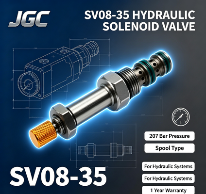 SV08-35 Máy phun điện dây cuộn vít trong thủy lực 207 bar áp suất 1 năm bảo hành cho hệ thống thủy lực