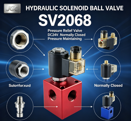 SV2068 Máy phun bóng điện lực thủy lực Máy phun giảm áp lực Máy phun trục cuộn DC24V Máy phun duy trì áp suất đóng bình thường