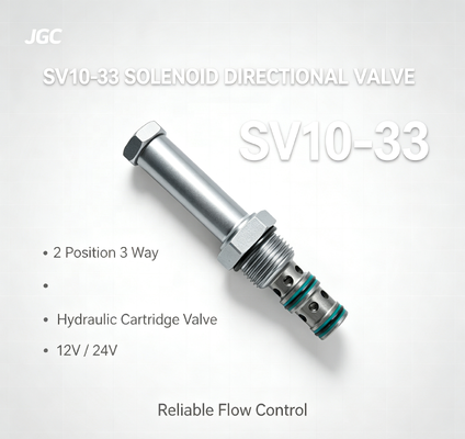 SV10-33 Van điều khiển điện từ 2 vị trí 3 chiều Van điện từ thủy lực 12V 24V
