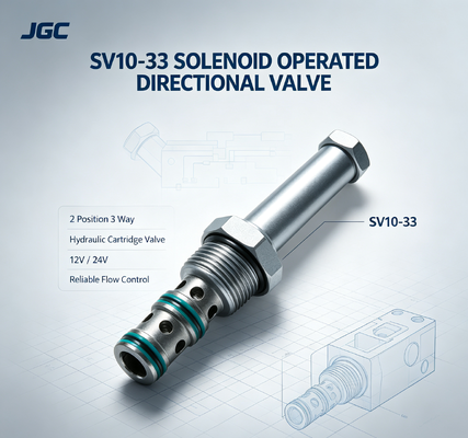 SV10-33 Van điều khiển điện từ 2 vị trí 3 chiều Van điện từ thủy lực 12V 24V