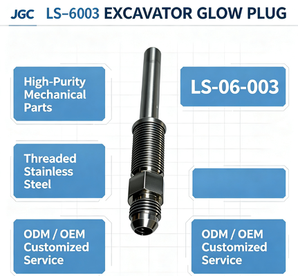 LS-06-003   Phụ tùng cơ khí tùy chỉnh độ tinh khiết cao Phụ tùng máy xúc Bugi ren bằng thép không gỉ Thương hiệu ODM/OEM