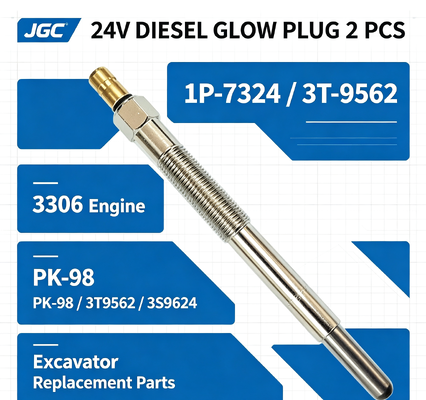 1P-7324 3T-9562 24V Glow Plug 2 PCS 3306 Động cơ SONOCMP Diesel Glow Plug cho PK-98 3T9562 3S9624 7M1634 9H4577 Bộ phận máy đào