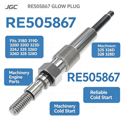 318D 319D 320D 323D 324J 325 326D 328 328D  Bugi Sấy RE505867 Phù hợp . Phụ tùng động cơ máy móc