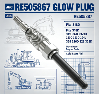 318D 319D 320D 323D 324J 325 326D 328 328D  Bugi Sấy RE505867 Phù hợp . Phụ tùng động cơ máy móc