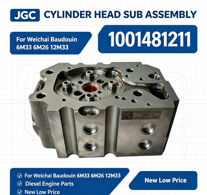1001481211 Đầu xi lanh giá rẻ mới Bộ phận lắp ráp Đầu xi lanh cho Weichai Baudouin 6M33 6M26 12M33 Động cơ diesel
