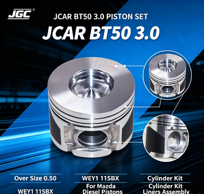 JCAR BT50 3.0 Over Size 0.50 WEY1 11SBX Bộ lắp ráp cho Mazda Diesel Pistons Cylinder Kit Liner Liners Engine Piston Set