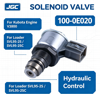 100-0E020 Bộ phận máy đào van điện tử cho động cơ Kubota V3800 Loader SVL95-2S SVL95-2SC