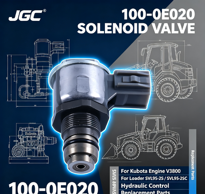 100-0E020 Bộ phận máy đào van điện tử cho động cơ Kubota V3800 Loader SVL95-2S SVL95-2SC