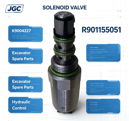R901155051  Phụ tùng máy xúc  Van điện từ máy xúc K9004227 R901155051