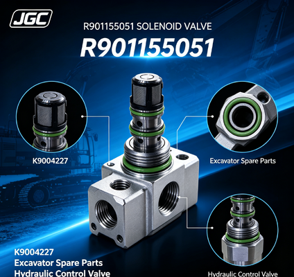 R901155051  Phụ tùng máy xúc  Van điện từ máy xúc K9004227 R901155051