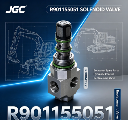 R901155051  Phụ tùng máy xúc  Van điện từ máy xúc K9004227 R901155051