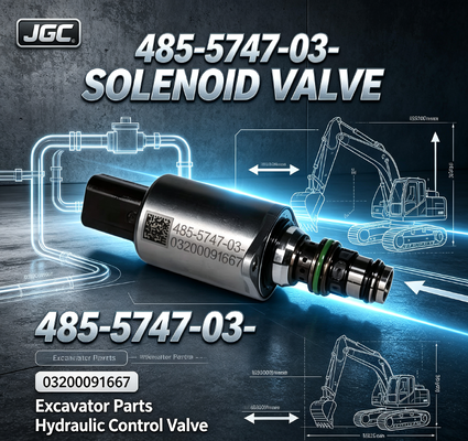 485-5747-03- 03200091667 SOLENOID VALVE Các bộ phận máy đào chất lượng tốt