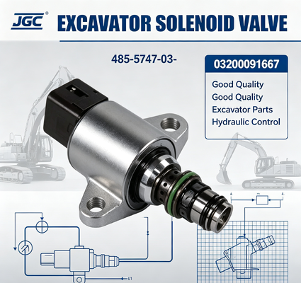 485-5747-03- 03200091667 SOLENOID VALVE Các bộ phận máy đào chất lượng tốt