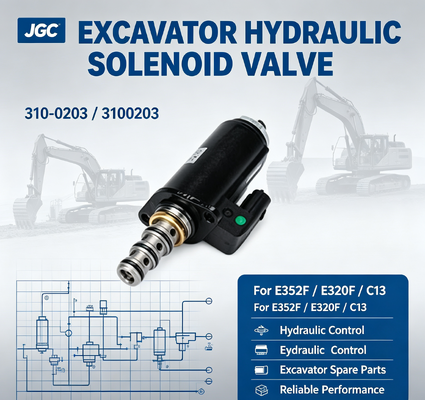 310-0203 3100203 VAN ĐIỆN TỪ MÁY XÚC cho E352F E320F C13 VAN ĐIỆN TỪ THỦY LỰC
