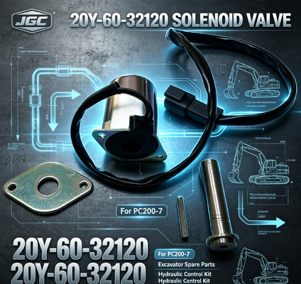 Phụ tùng máy xây dựng PC200-7 Phụ tùng máy xúc Van điện từ cho 20Y-60-32120