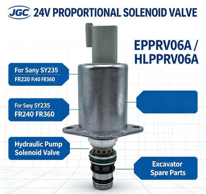 Van điện từ tỷ lệ EPPRV06A 24V HLPPRV06A cho van điện từ bơm thủy lực máy xúc Sany SY235 FR220 FR240 FR360