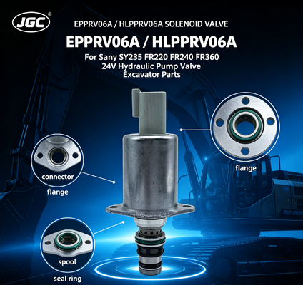 Van điện từ tỷ lệ EPPRV06A 24V HLPPRV06A cho van điện từ bơm thủy lực máy xúc Sany SY235 FR220 FR240 FR360