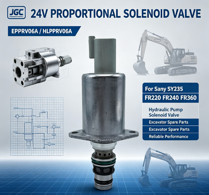 Van điện từ tỷ lệ EPPRV06A 24V HLPPRV06A cho van điện từ bơm thủy lực máy xúc Sany SY235 FR220 FR240 FR360