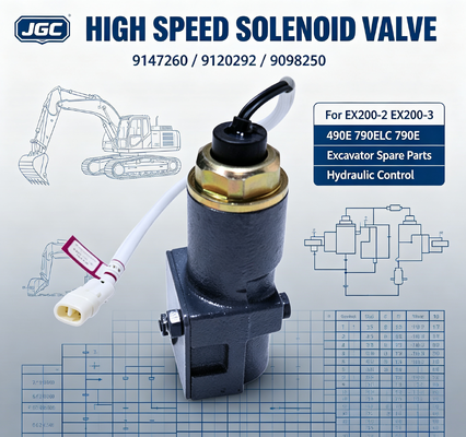 9147260 9120292 9098250 Van điện tử tốc độ cao cho máy đào EX200-2 EX200-3 490E 790ELC 790E