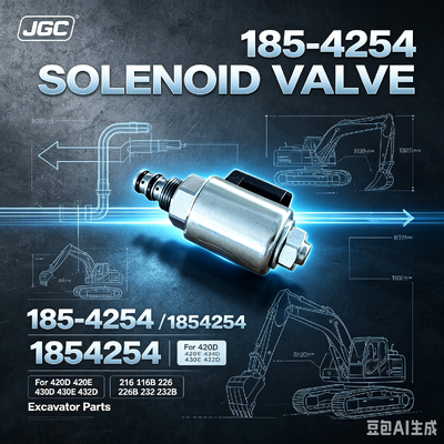 1854254   Bán chạy nhất Van điện từ cho phụ tùng máy xúc 420D 420E 424D 430D 430E 432D 216 216B 226 226B 232 232B