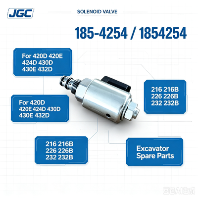 1854254   Bán chạy nhất Van điện từ cho phụ tùng máy xúc 420D 420E 424D 430D 430E 432D 216 216B 226 226B 232 232B