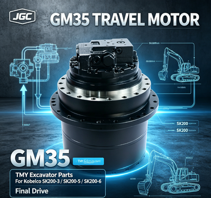 Phụ tùng máy xúc GM35 Mô tơ di chuyển thủy lực tương thích với Kobelco SK200-3 SK200-5 SK200-6