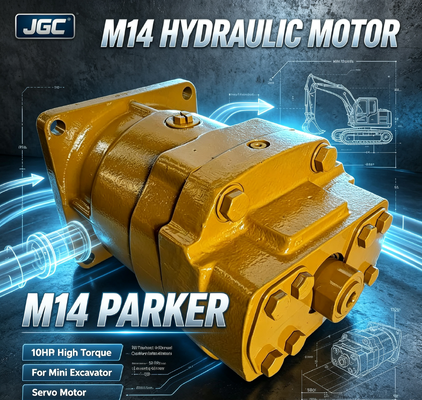 M14 Parker Servo Motor 10hp Động cơ thủy lực mô-men xoắn lớn cho máy đào mini