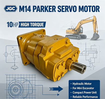 M14 Parker Servo Motor 10hp Động cơ thủy lực mô-men xoắn lớn cho máy đào mini