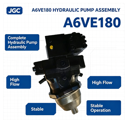 A6VE180 Bộ máy bơm thủy lực hoàn chỉnh hoạt động ổn định dòng chảy cao