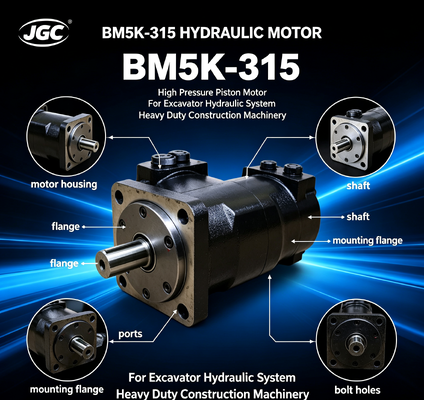 BM5K-315 Động cơ thủy lực Động cơ piston áp suất cao cho hệ thống thủy lực máy xúc Máy móc xây dựng hạng nặng